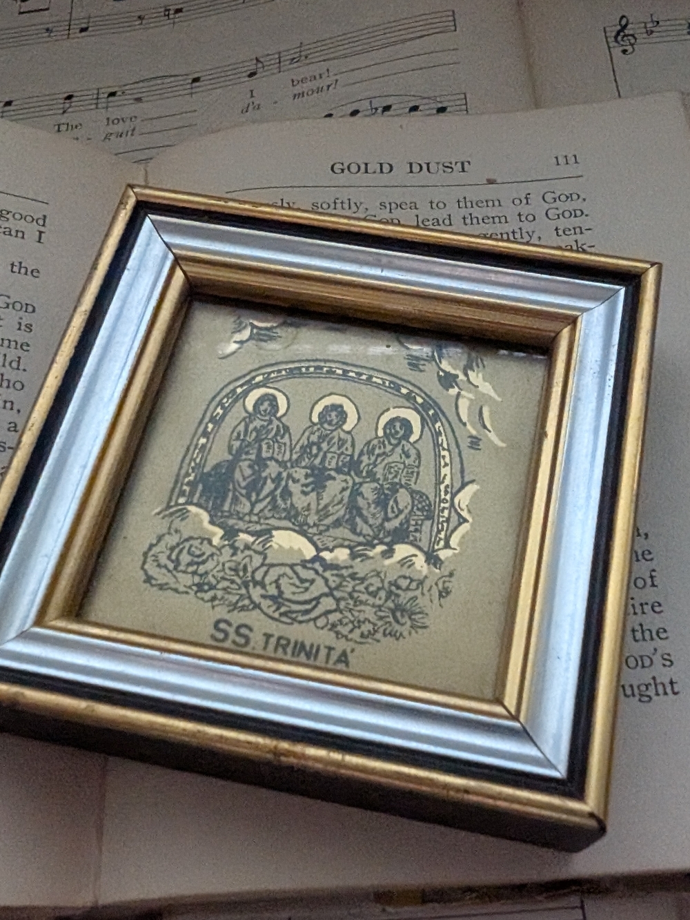 Gold and Silver Framed Religious Print - SS. Trinità - Picture 2 of 7
